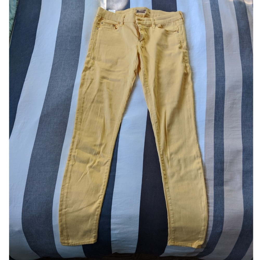 Like New Yellow MOTHER Skinny Jeans